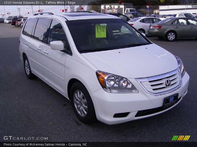 Taffeta White / Beige 2010 Honda Odyssey EX-L