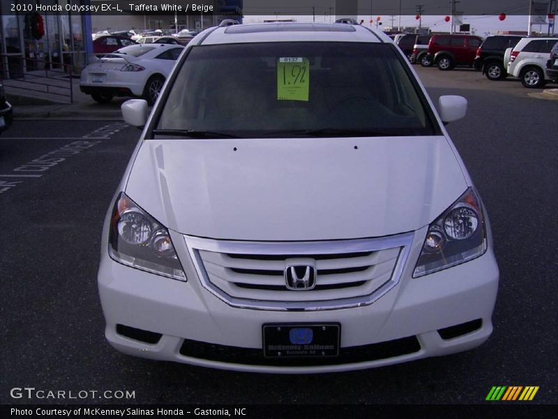 Taffeta White / Beige 2010 Honda Odyssey EX-L