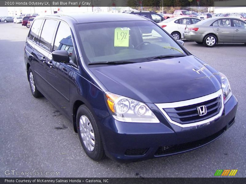 Bali Blue Pearl / Gray 2010 Honda Odyssey LX