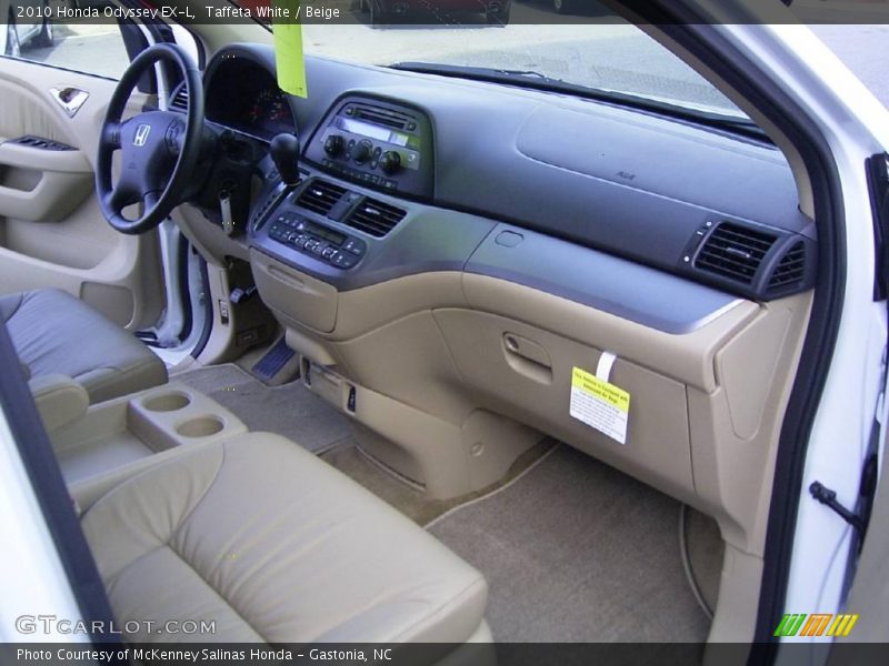 Taffeta White / Beige 2010 Honda Odyssey EX-L