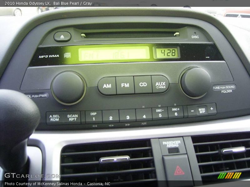 Bali Blue Pearl / Gray 2010 Honda Odyssey LX