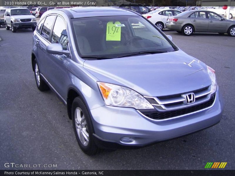 Glacier Blue Metallic / Gray 2010 Honda CR-V EX-L
