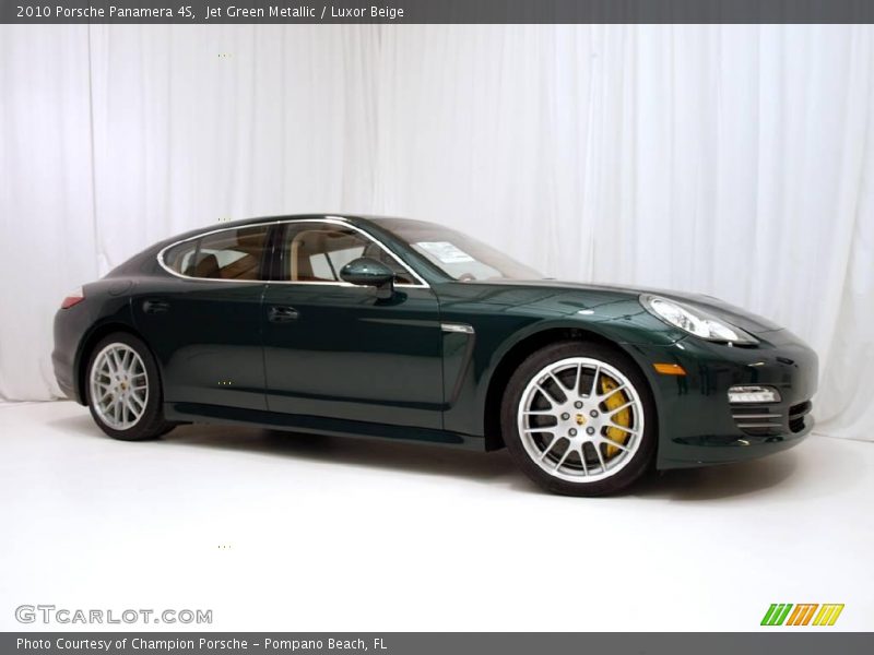 Jet Green Metallic / Luxor Beige 2010 Porsche Panamera 4S