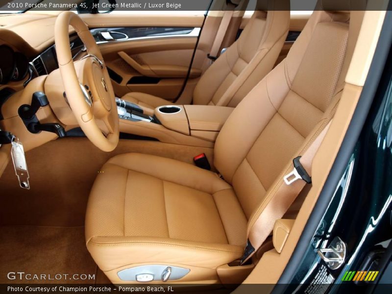 Jet Green Metallic / Luxor Beige 2010 Porsche Panamera 4S