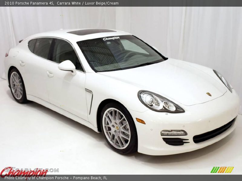 Carrara White / Luxor Beige/Cream 2010 Porsche Panamera 4S