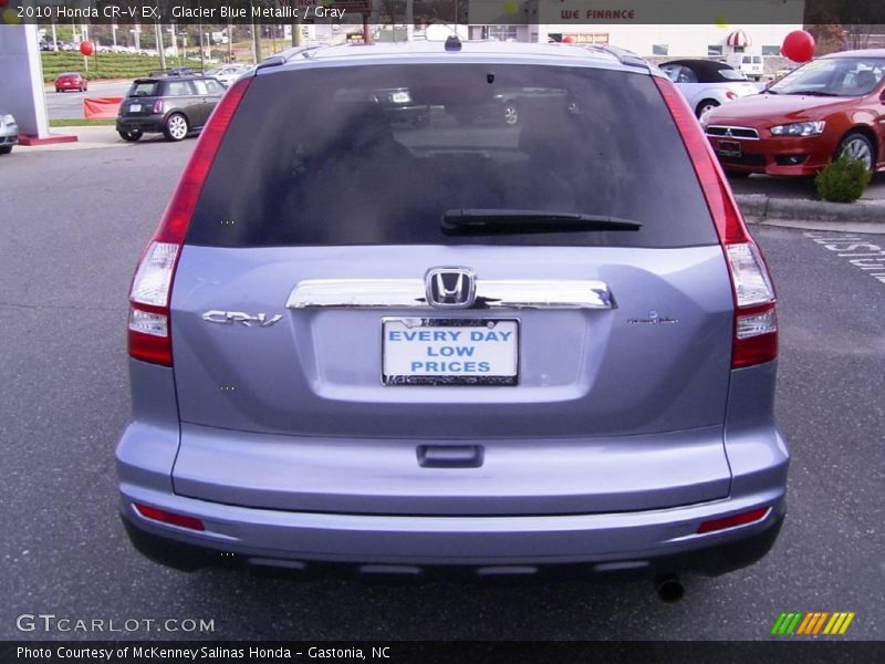 Glacier Blue Metallic / Gray 2010 Honda CR-V EX