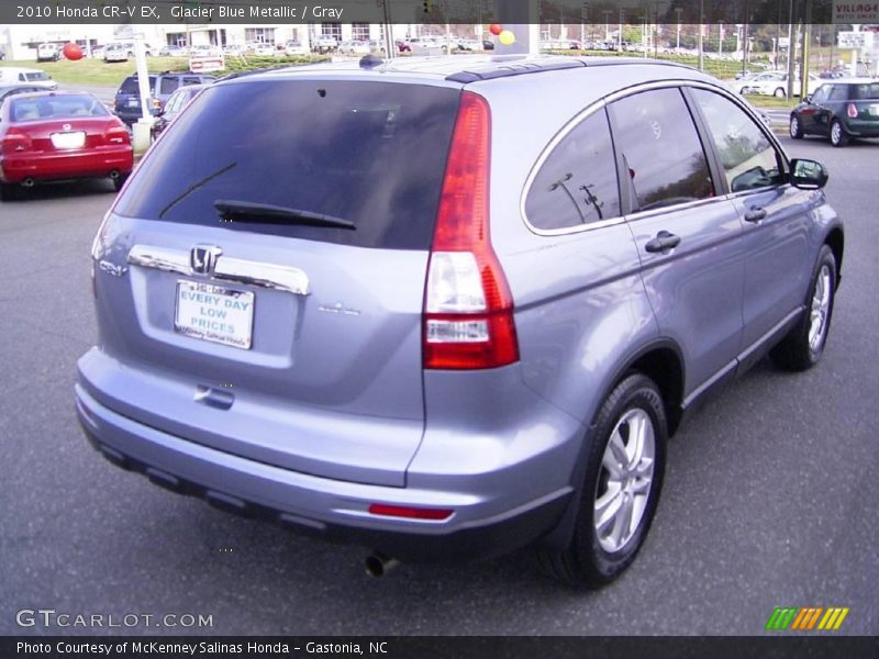 Glacier Blue Metallic / Gray 2010 Honda CR-V EX