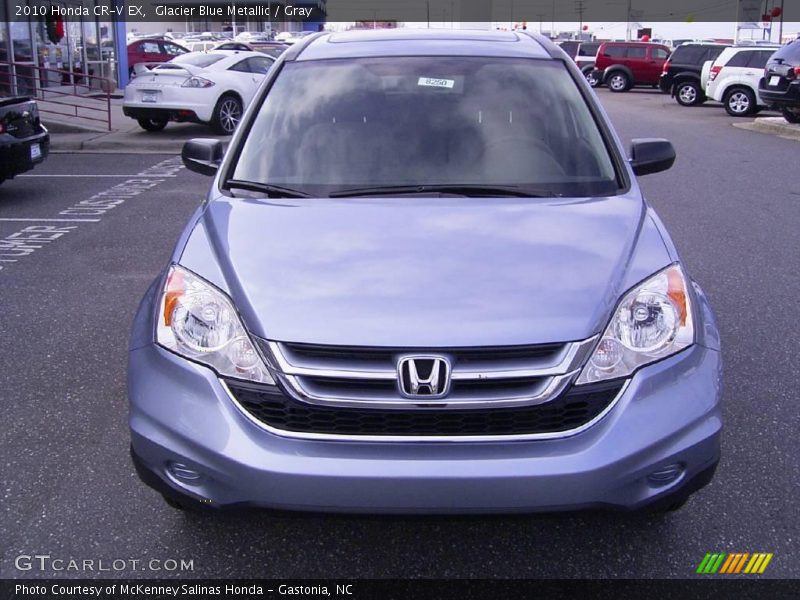 Glacier Blue Metallic / Gray 2010 Honda CR-V EX
