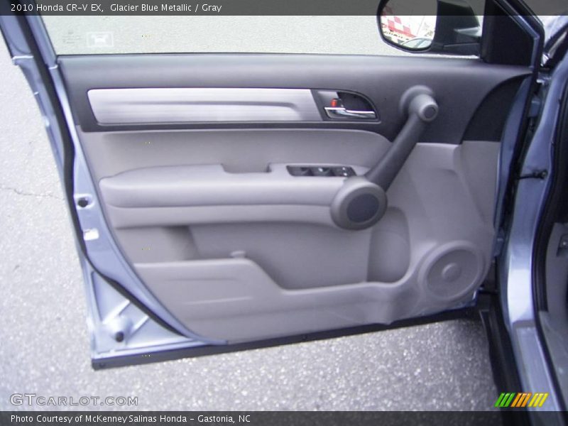 Glacier Blue Metallic / Gray 2010 Honda CR-V EX