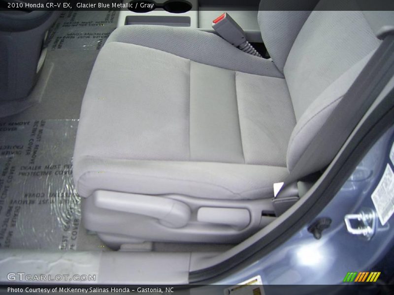 Glacier Blue Metallic / Gray 2010 Honda CR-V EX