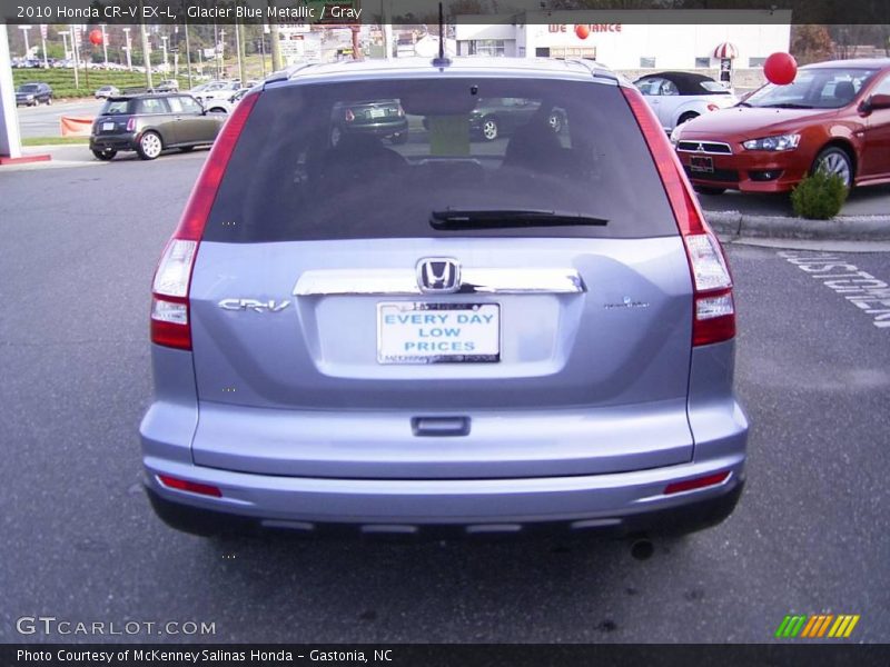 Glacier Blue Metallic / Gray 2010 Honda CR-V EX-L