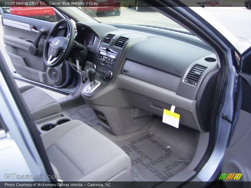 Glacier Blue Metallic / Gray 2010 Honda CR-V EX