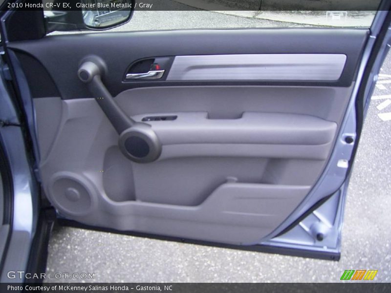 Glacier Blue Metallic / Gray 2010 Honda CR-V EX