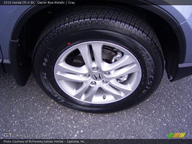 Glacier Blue Metallic / Gray 2010 Honda CR-V EX