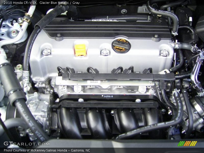 Glacier Blue Metallic / Gray 2010 Honda CR-V EX