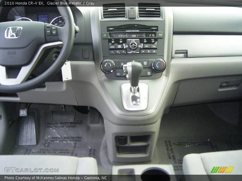 Glacier Blue Metallic / Gray 2010 Honda CR-V EX