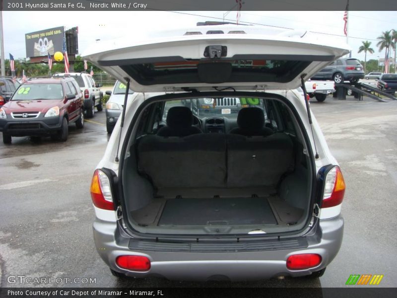 Nordic White / Gray 2001 Hyundai Santa Fe GL