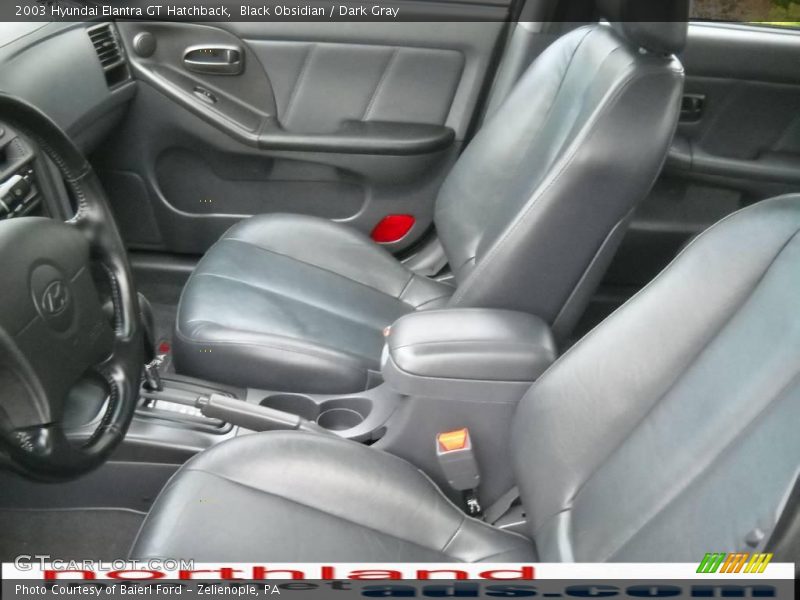 Black Obsidian / Dark Gray 2003 Hyundai Elantra GT Hatchback