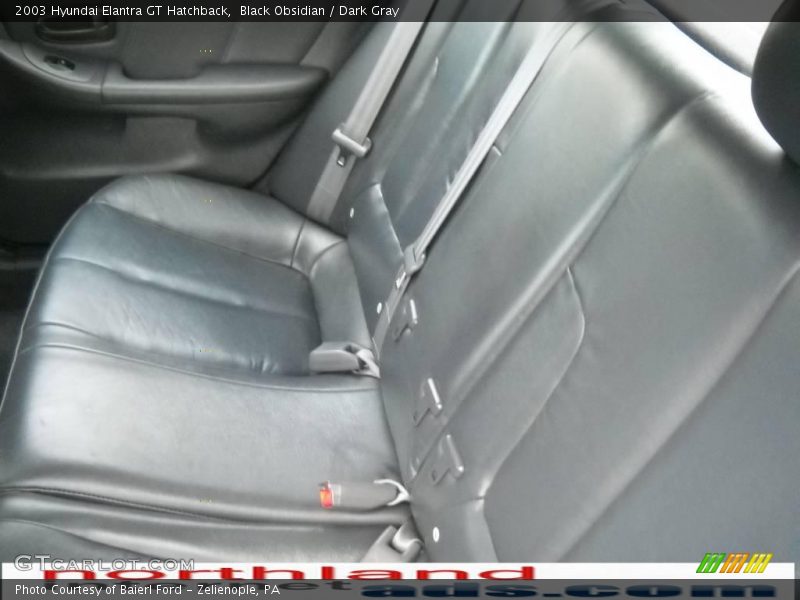 Black Obsidian / Dark Gray 2003 Hyundai Elantra GT Hatchback