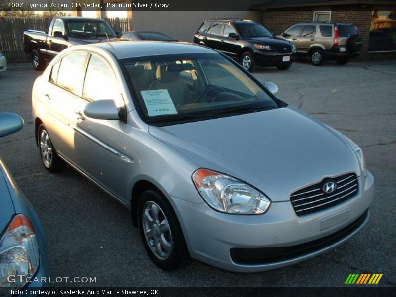 Platinum Silver / Gray 2007 Hyundai Accent GLS Sedan