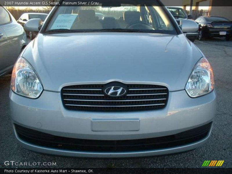 Platinum Silver / Gray 2007 Hyundai Accent GLS Sedan