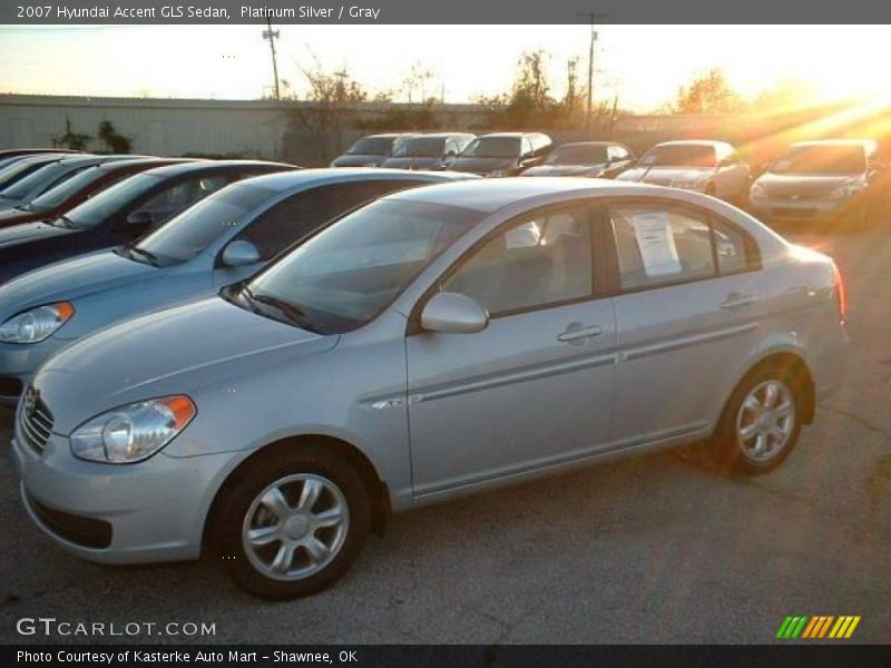 Platinum Silver / Gray 2007 Hyundai Accent GLS Sedan