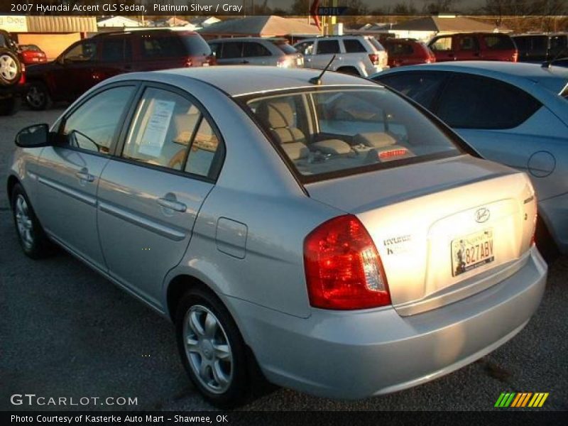 Platinum Silver / Gray 2007 Hyundai Accent GLS Sedan