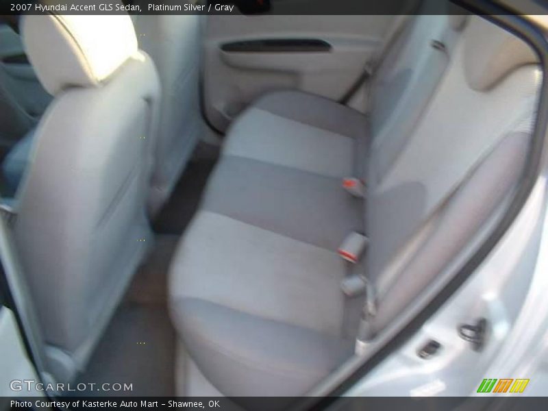 Platinum Silver / Gray 2007 Hyundai Accent GLS Sedan