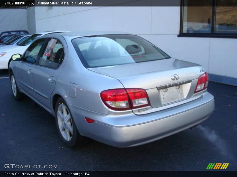 Brilliant Silver Metallic / Graphite 2002 Infiniti I 35