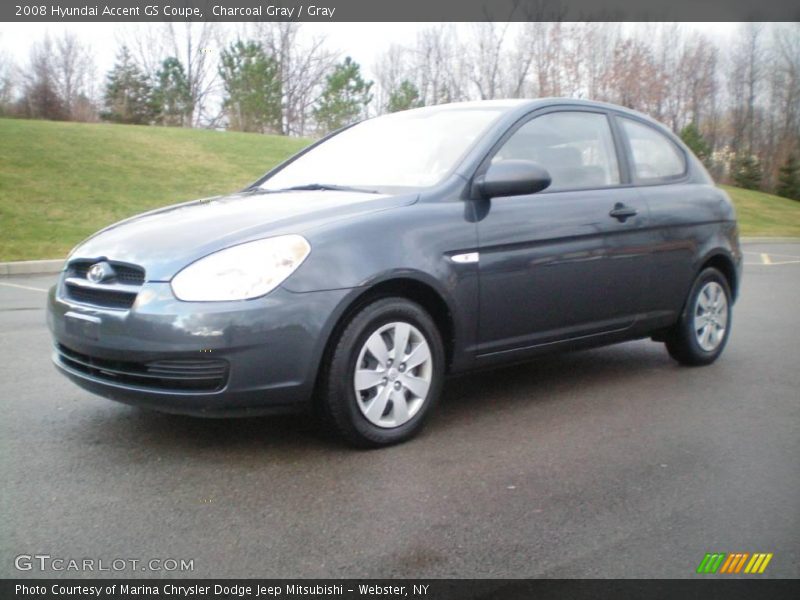 Charcoal Gray / Gray 2008 Hyundai Accent GS Coupe