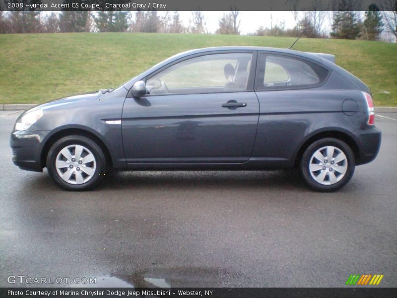 Charcoal Gray / Gray 2008 Hyundai Accent GS Coupe