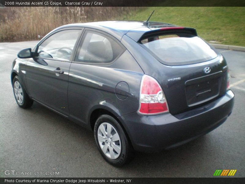 Charcoal Gray / Gray 2008 Hyundai Accent GS Coupe