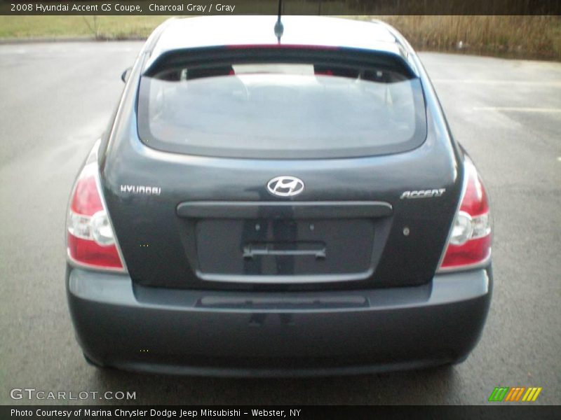 Charcoal Gray / Gray 2008 Hyundai Accent GS Coupe