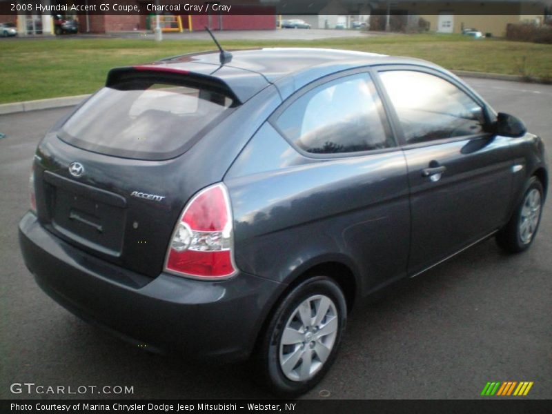 Charcoal Gray / Gray 2008 Hyundai Accent GS Coupe