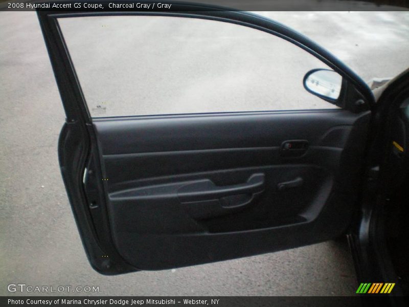 Charcoal Gray / Gray 2008 Hyundai Accent GS Coupe