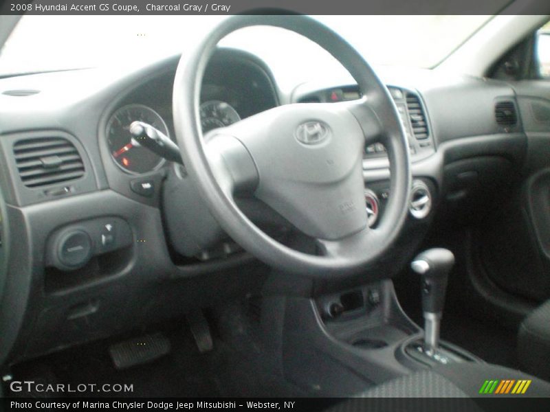 Charcoal Gray / Gray 2008 Hyundai Accent GS Coupe