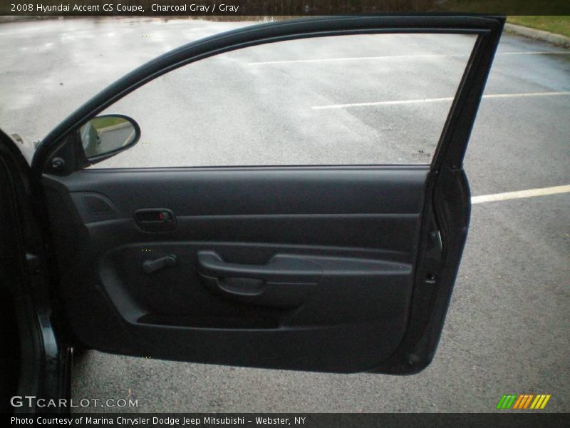 Charcoal Gray / Gray 2008 Hyundai Accent GS Coupe