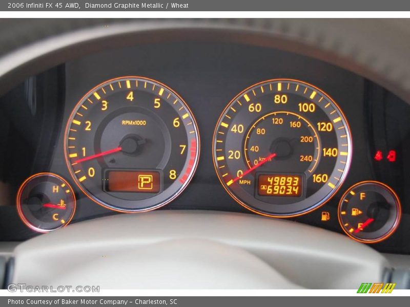 Diamond Graphite Metallic / Wheat 2006 Infiniti FX 45 AWD