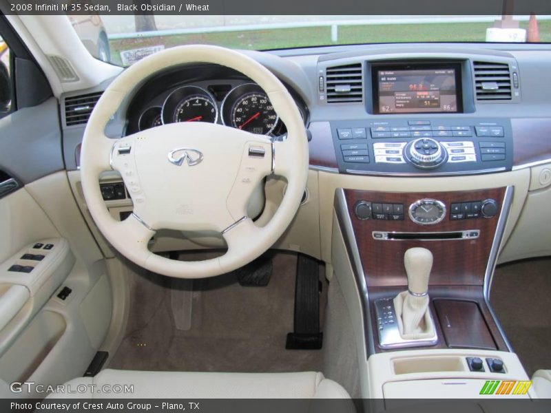 Black Obsidian / Wheat 2008 Infiniti M 35 Sedan