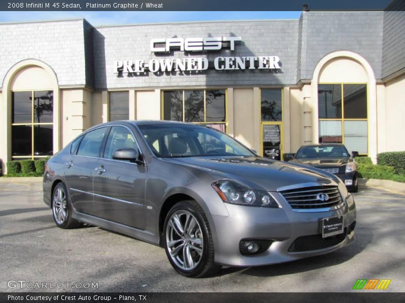 Platinum Graphite / Wheat 2008 Infiniti M 45 Sedan
