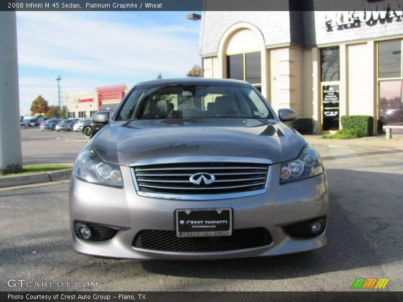 Platinum Graphite / Wheat 2008 Infiniti M 45 Sedan