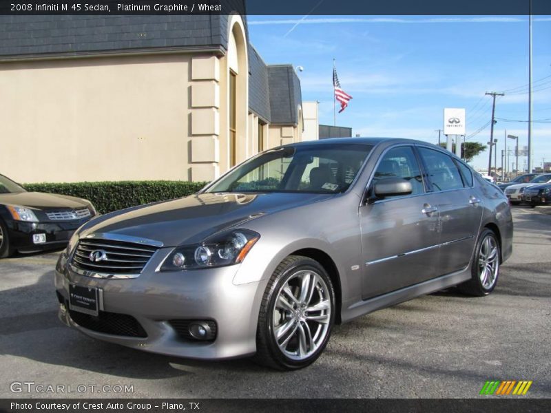 Platinum Graphite / Wheat 2008 Infiniti M 45 Sedan