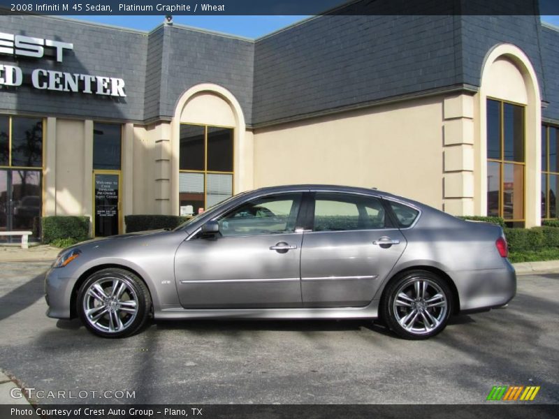 Platinum Graphite / Wheat 2008 Infiniti M 45 Sedan