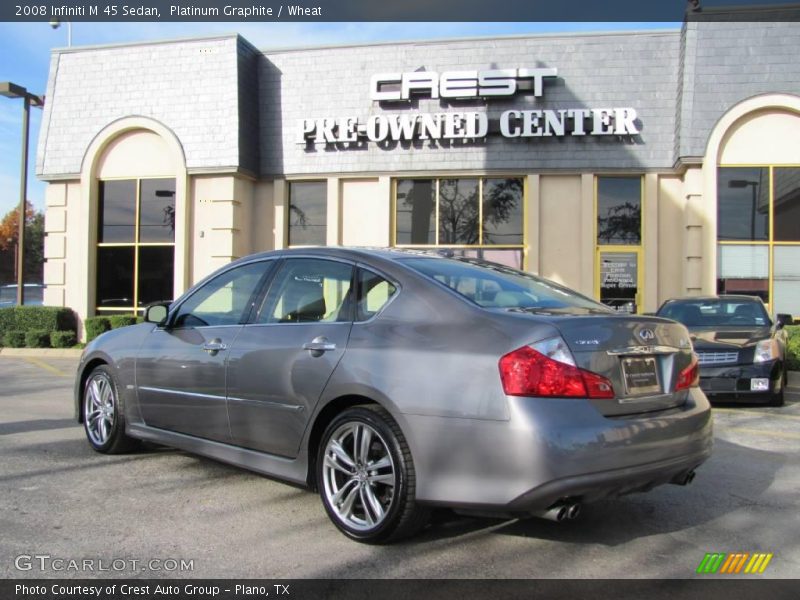 Platinum Graphite / Wheat 2008 Infiniti M 45 Sedan