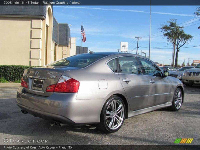 Platinum Graphite / Wheat 2008 Infiniti M 45 Sedan