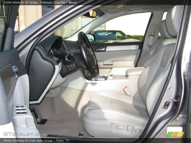 Platinum Graphite / Wheat 2008 Infiniti M 45 Sedan