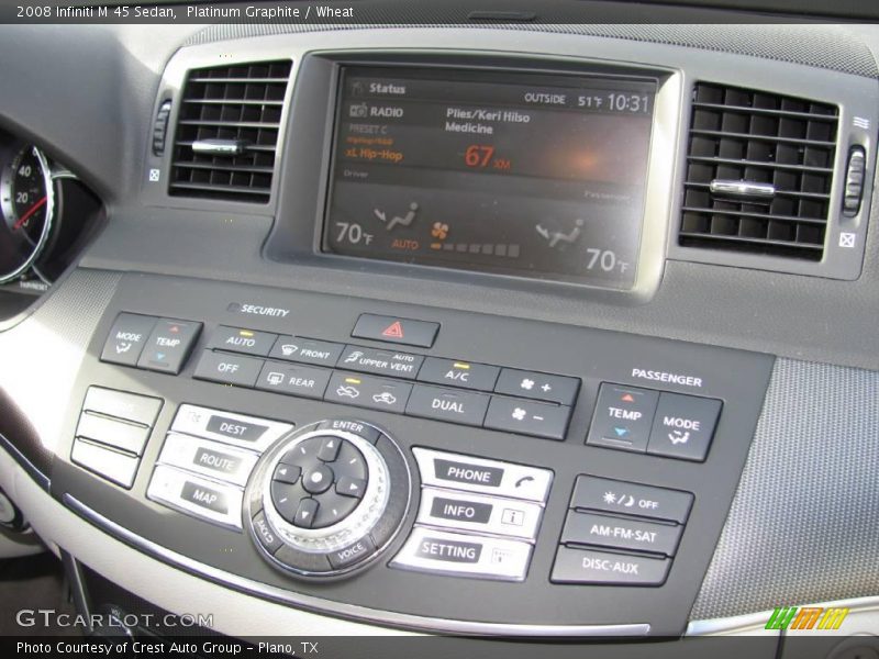 Platinum Graphite / Wheat 2008 Infiniti M 45 Sedan