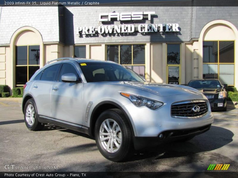 Liquid Platinum Metallic / Graphite 2009 Infiniti FX 35