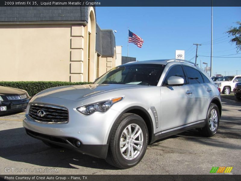 Liquid Platinum Metallic / Graphite 2009 Infiniti FX 35