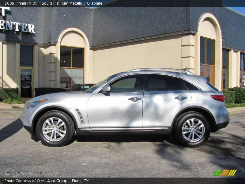 Liquid Platinum Metallic / Graphite 2009 Infiniti FX 35